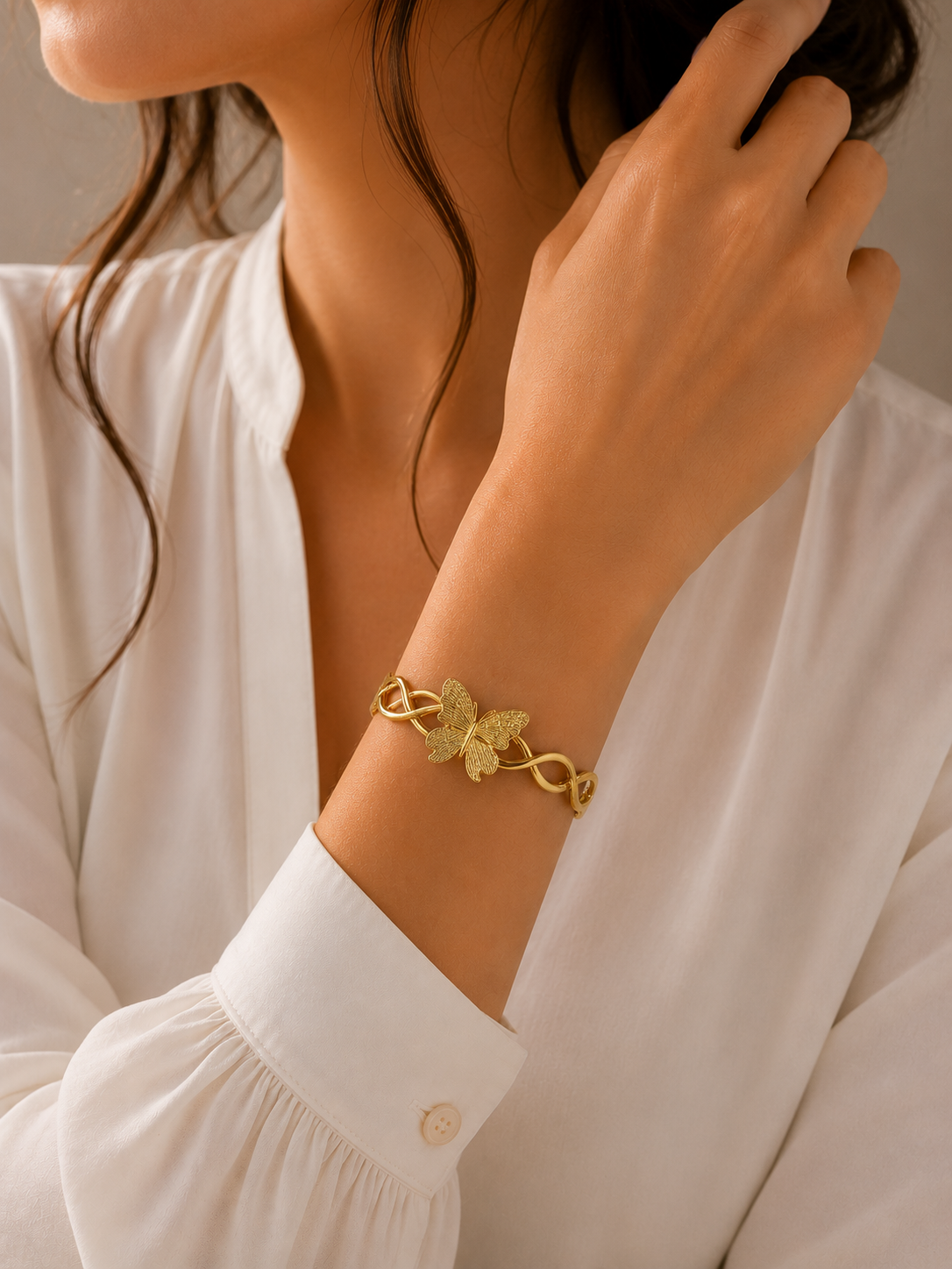 Golden Butterfly Bracelet