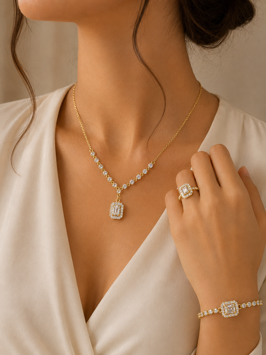 Lazurde Royal Sparkle Jewelry Set
