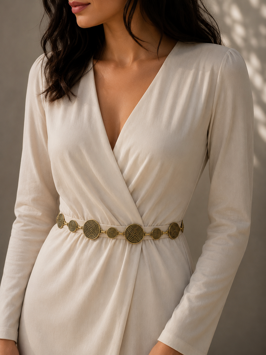 Shein Oxidized Spiral Circle Belt