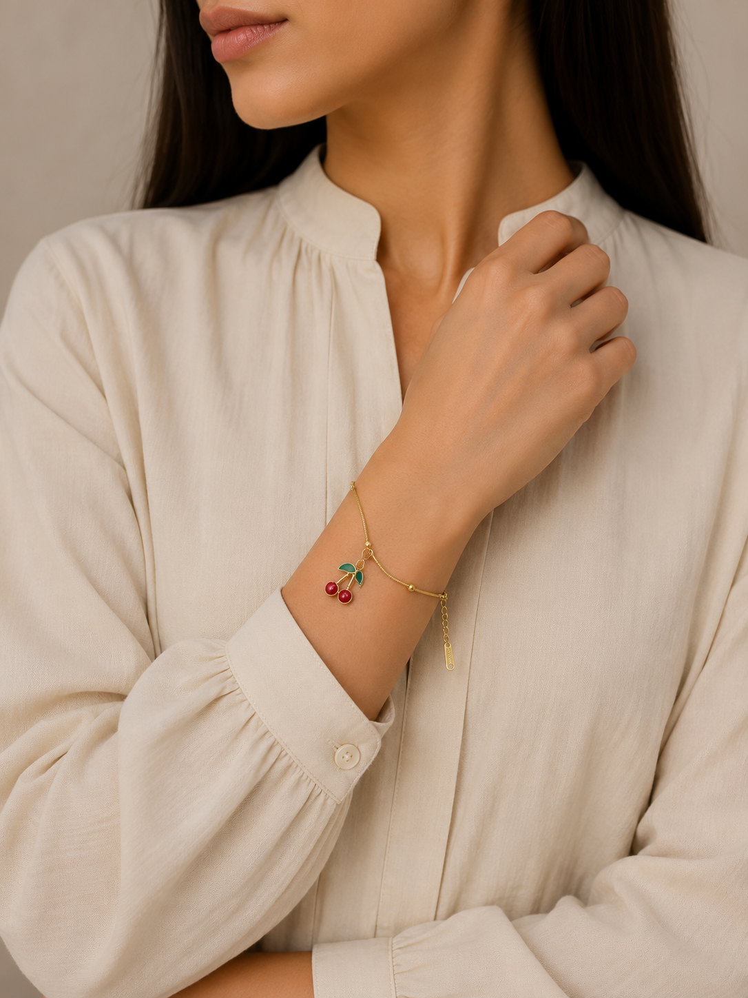 Cherry Charm Bracelet
