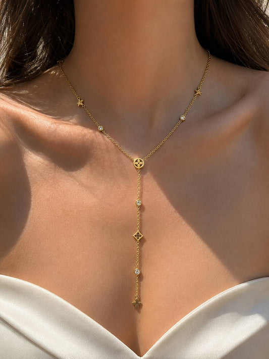 Celestial Icons Y-Drop Necklace