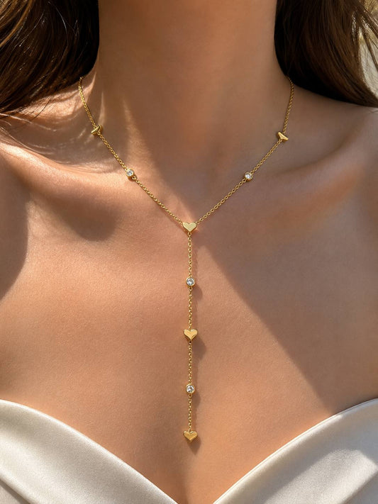 Heart Y-Drop Necklace