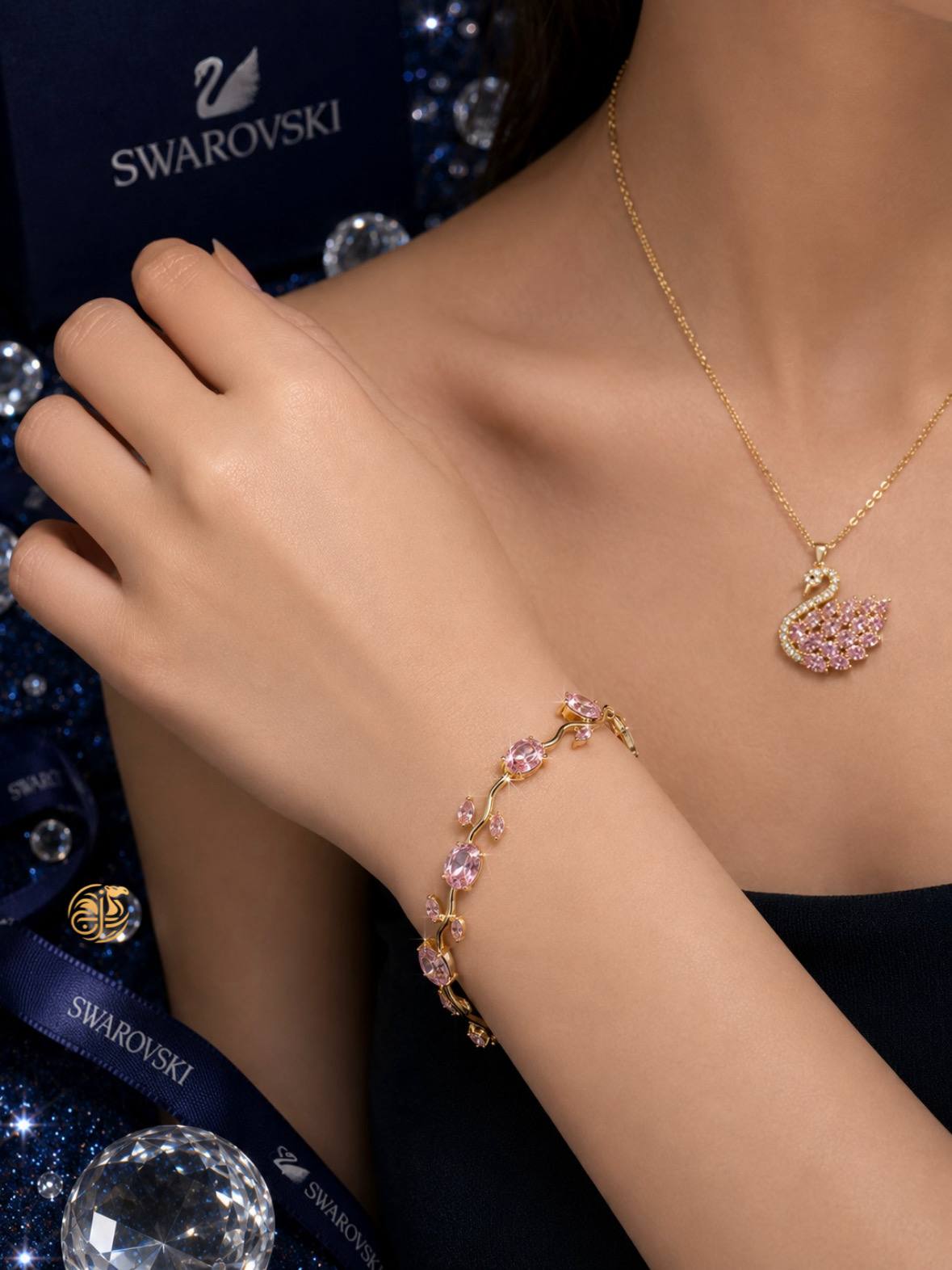 Blush Swan & Tulip Set