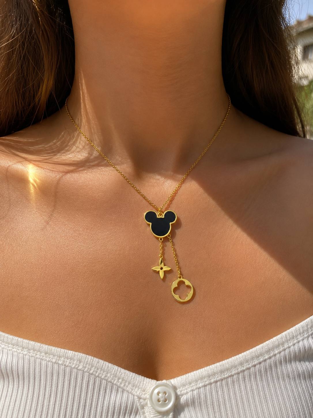 Charm Drop Necklace