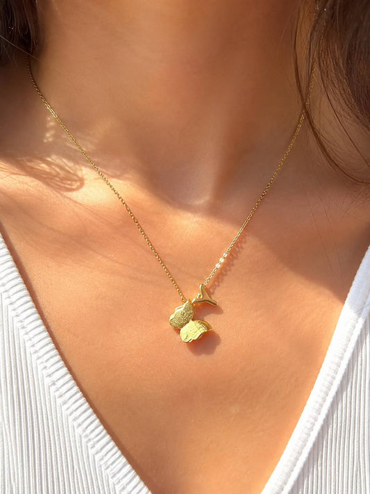 Minimal Butterfly & Initial Necklace