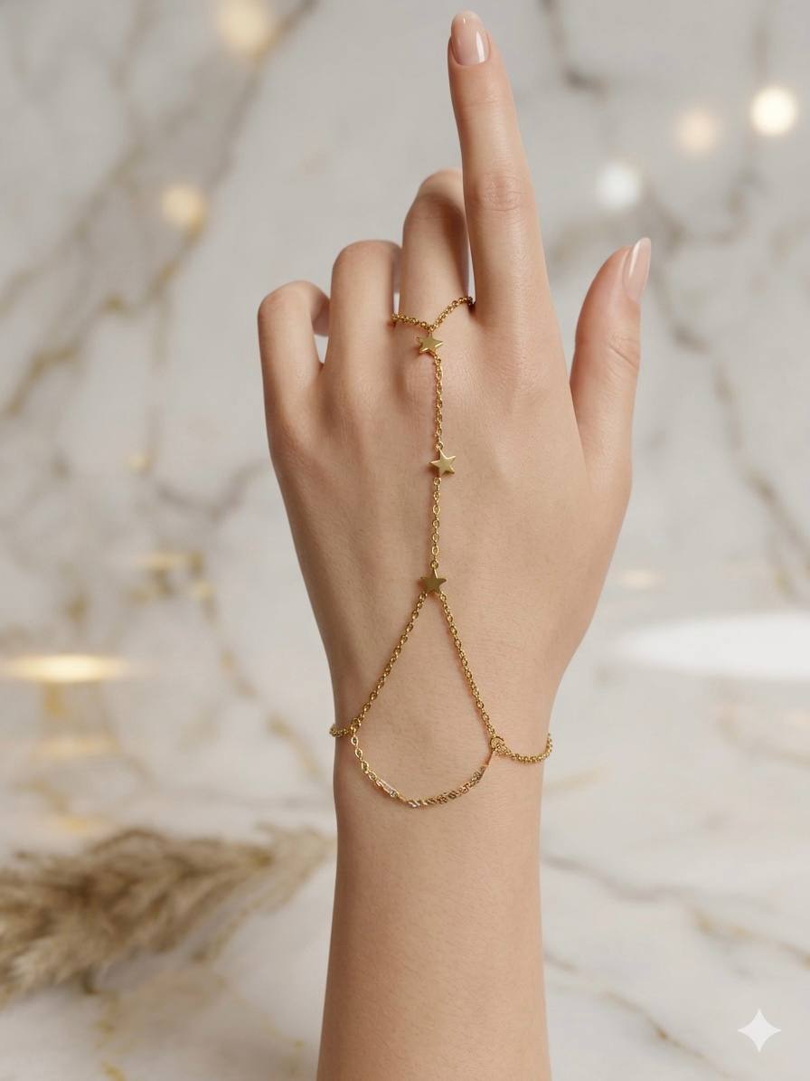 Golden Star Hand Chain