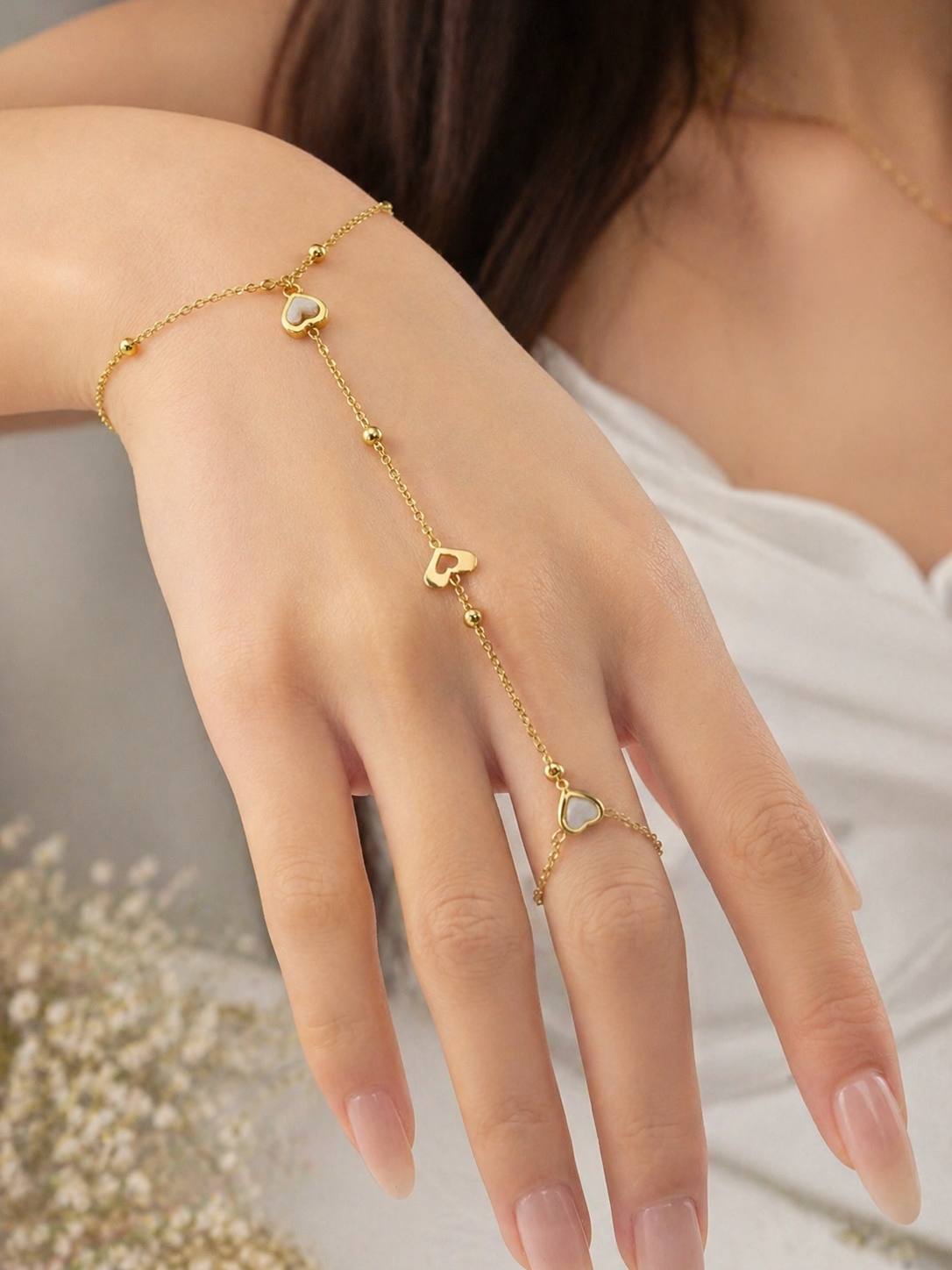 Sweet Heart Hand Chain